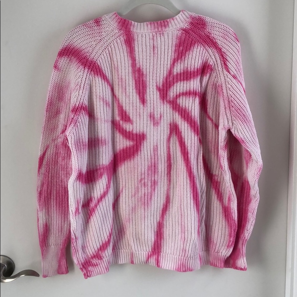 Pink Tie Dye Sweater Size Small - Picture 2 of 10